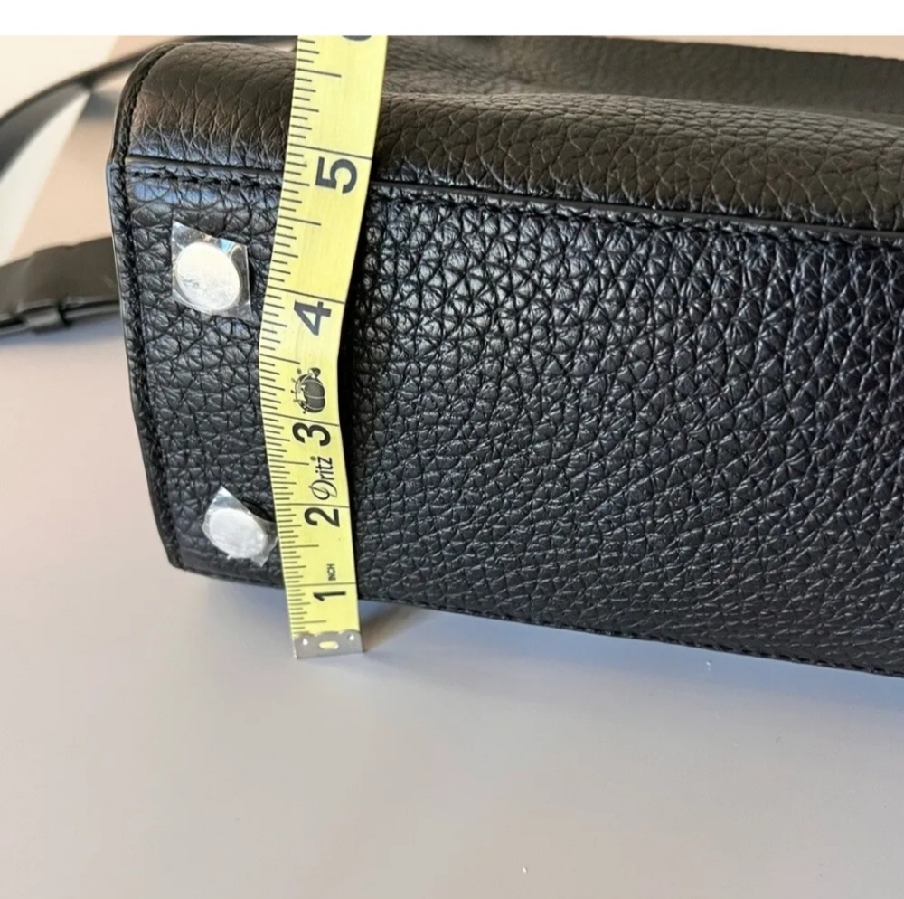 Michael Kors INGRID Medium Shoulder Black Leather Handbag - Picture 8 of 8